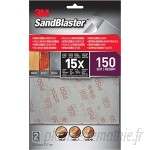 SandBlaster Feuilles abrasives ultra flexibles Gris gris 28150SBE P150 B01BYIJ7I2